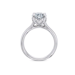 Chevron Gallery Solitaire Engagement Ring