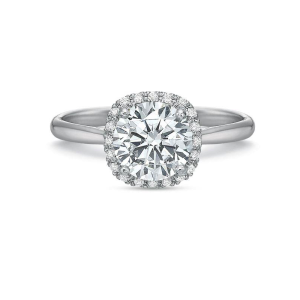 Olivia Cushion Halo Engagement Ring