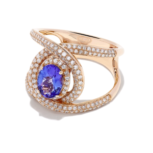 Tanzanite Diamond Ring