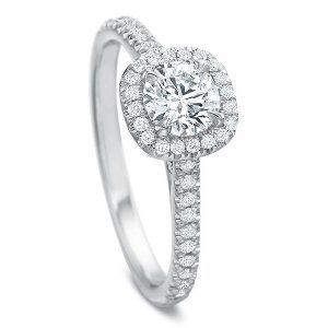 Olivia Cushion Halo Engagement Ring