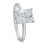 radiant-cut diamond engagement ring